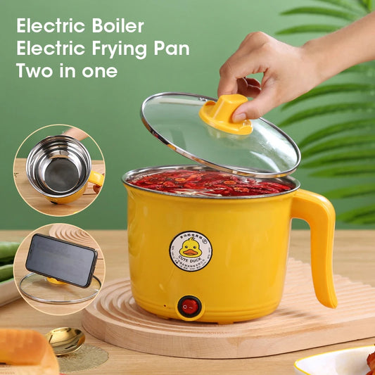 1.8L Multifunction Electric Skillet – Non-Stick Stew & Hot Pot for 1–2 People