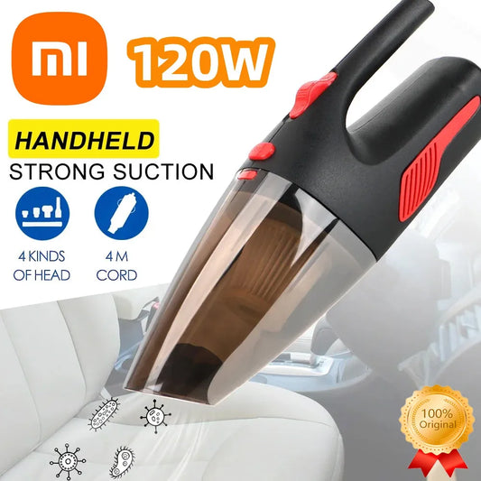 Xiaomi 120W Wireless Car Vacuum – Rechargeable Wet & Dry Handheld Cleaner for Car & Home