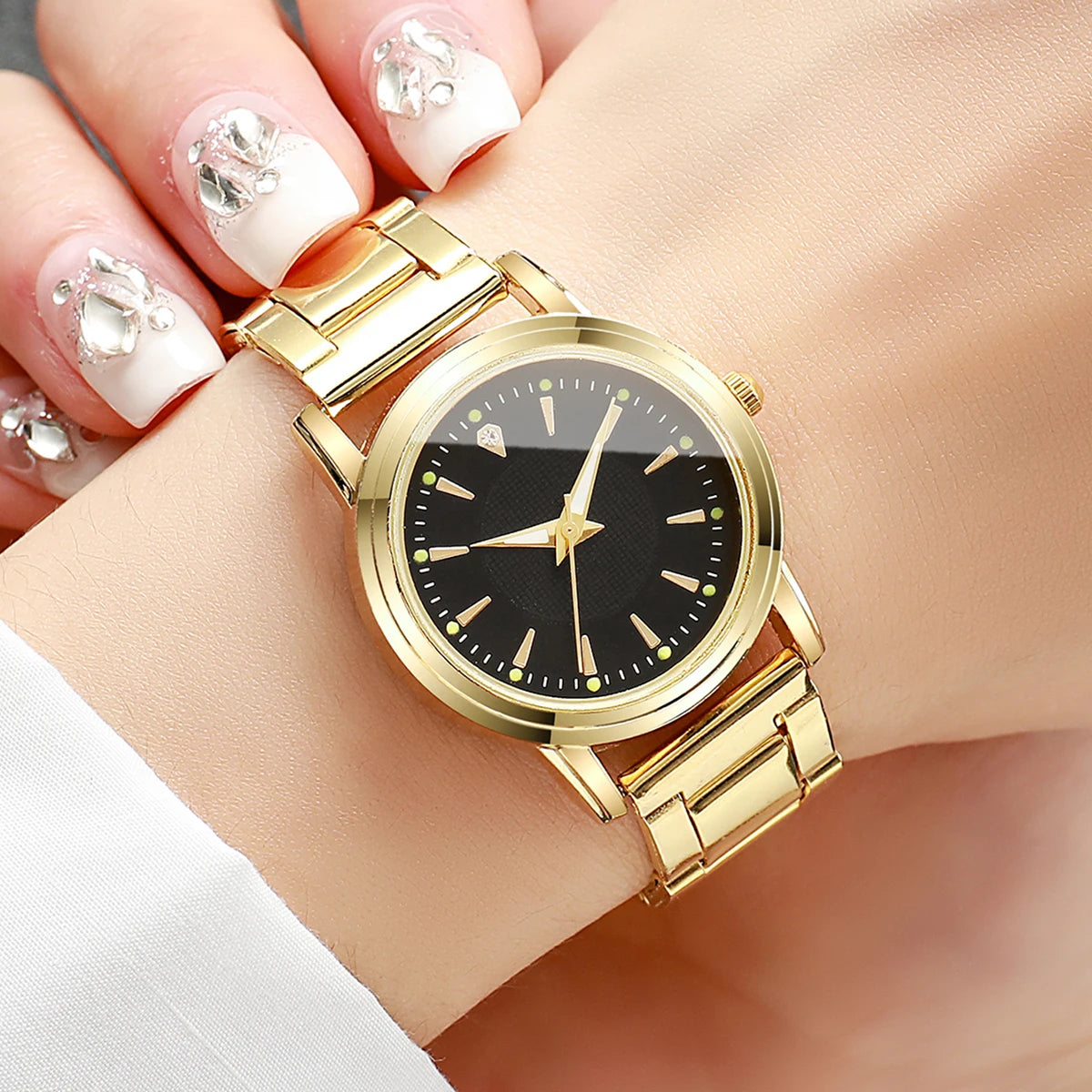 2PCS Couple’s Analog Quartz Watch Set – Men’s Business & Women’s Fashion Watches