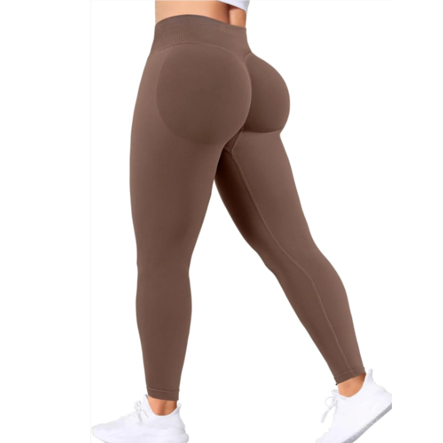 Summer Women’s High-Waist Peach Butt Gym Yoga Pants – Tight-Fitting Solid Color Leggings