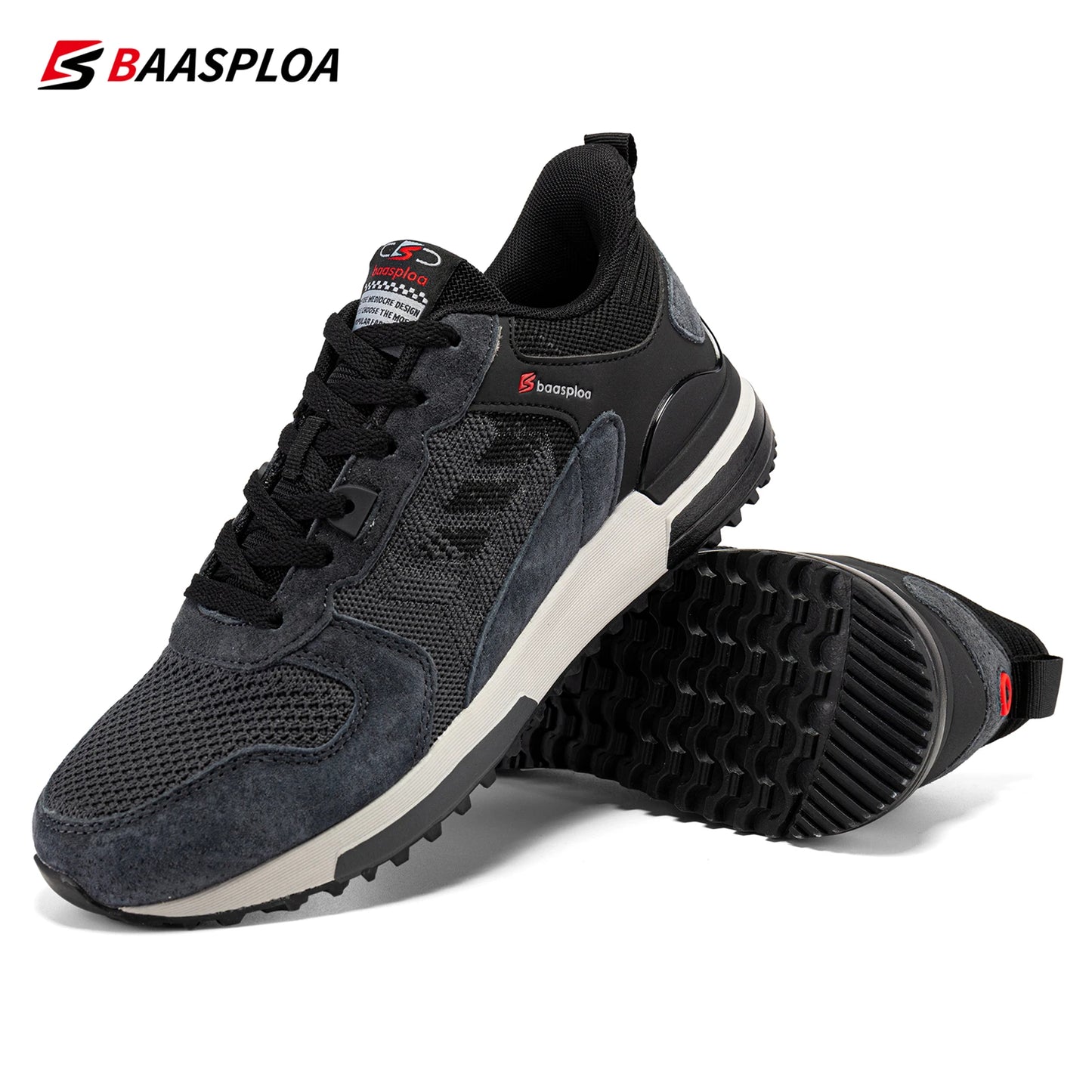 Baasploa AirStep 2025 – Men’s Breathable Casual Sneakers