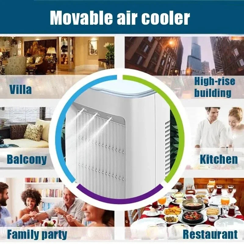 2025 USB Mini Air Cooler – Portable Mist Fan & Humidifier for Home or Office