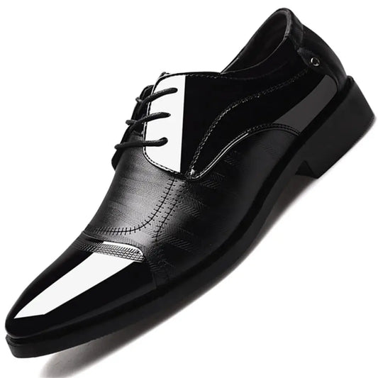 ClassicLux – Men’s Patent Leather Oxford & Loafer Set