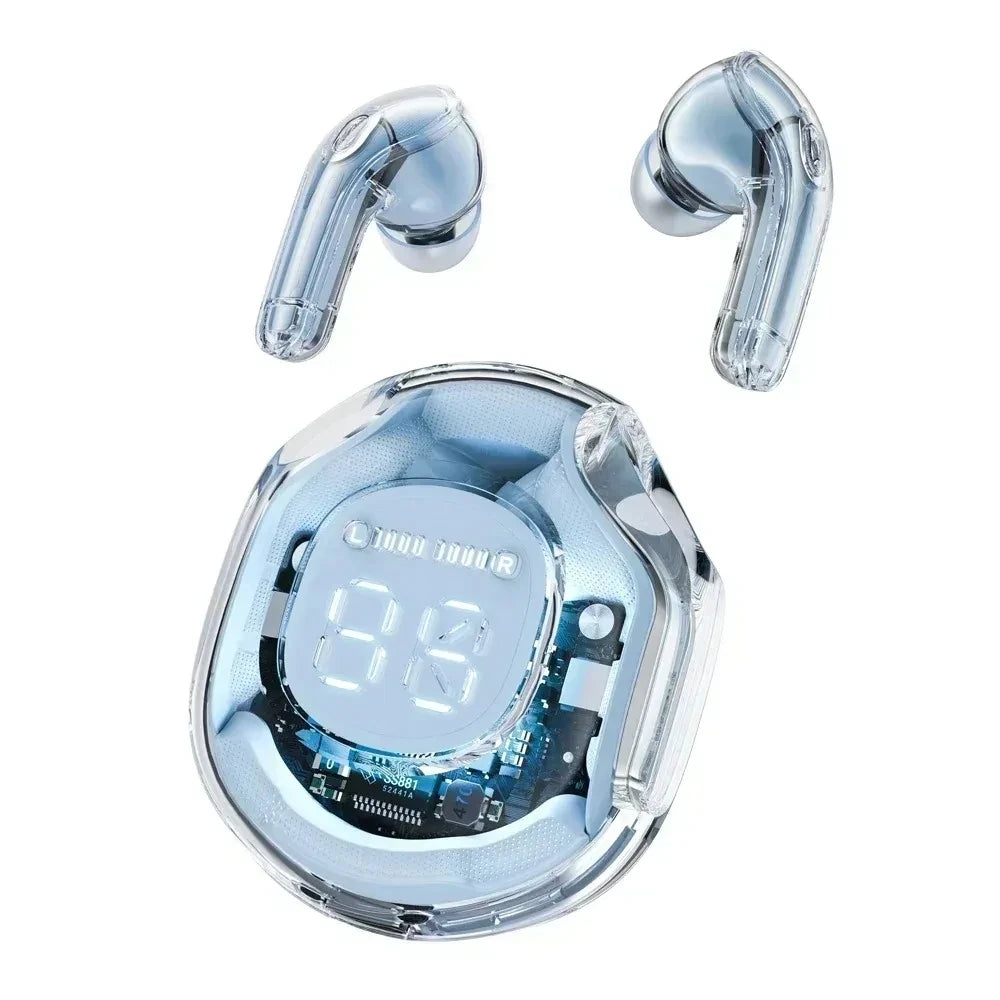 T8 PRO – Transparent TWS Earbuds with LED Display