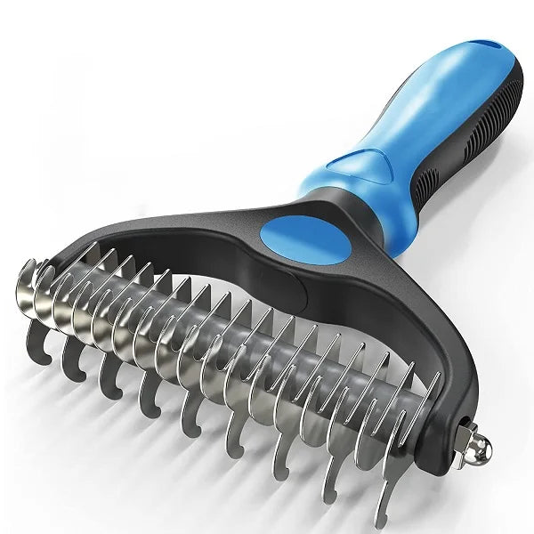 Professional Pet Shedding Brush – Hair Remover & Knot Cutter for Dogs & Cats