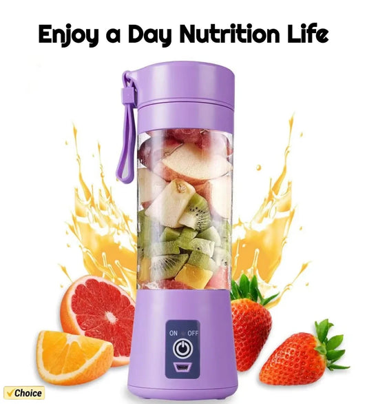 Portable USB Blender – 380ML Rechargeable Juicer Cup for Smoothies & Travel