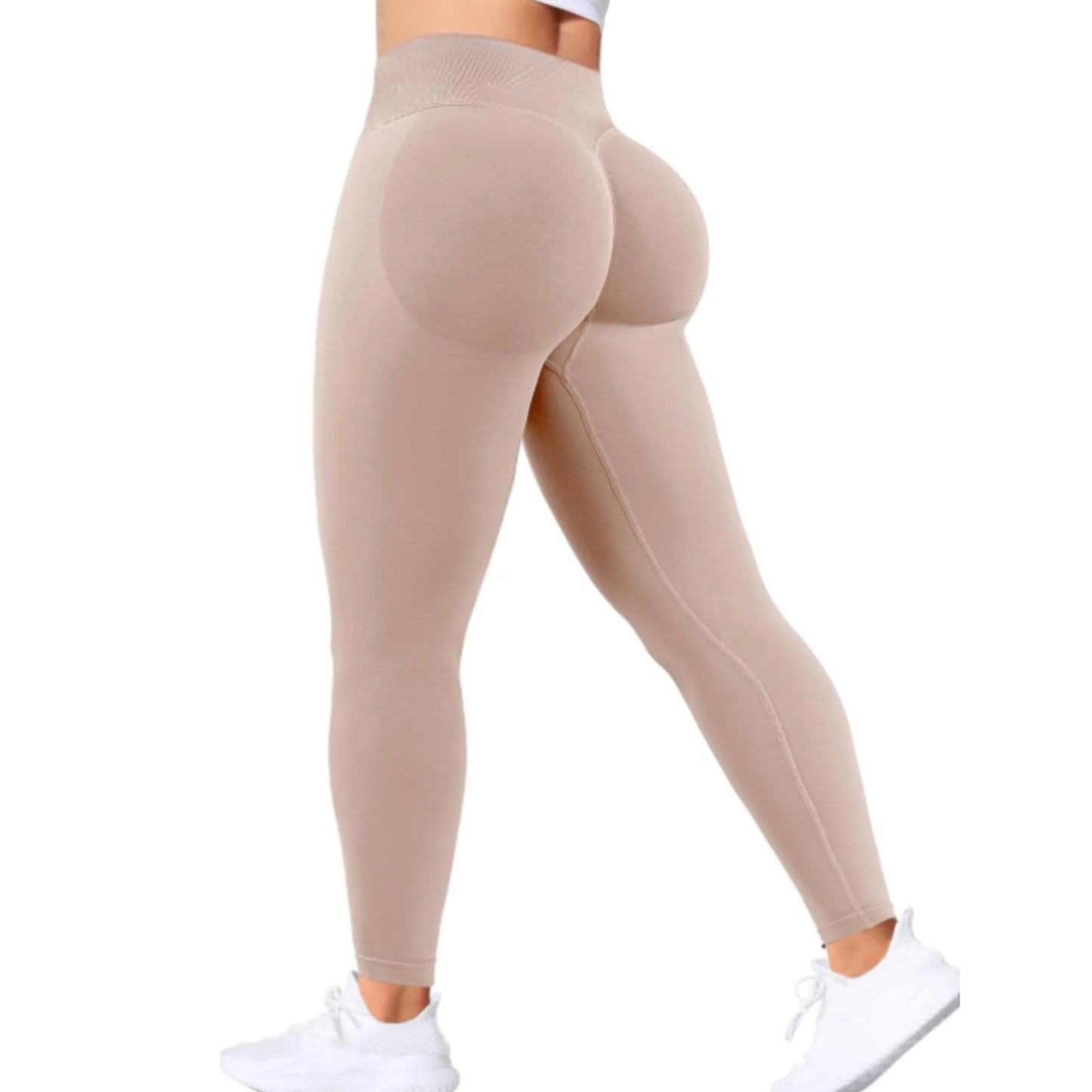 Summer Women’s High-Waist Peach Butt Gym Yoga Pants – Tight-Fitting Solid Color Leggings