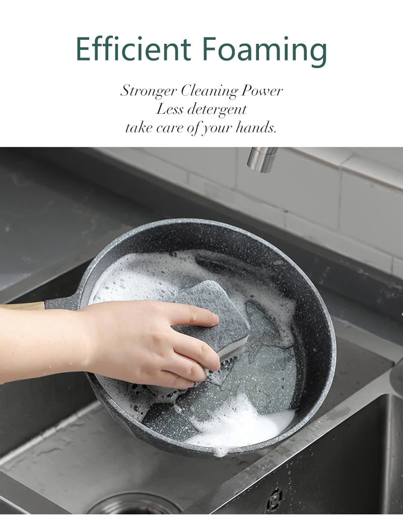 Cleaning Sponge – Double-Sided Scrub Pads for Kitchen (5–20pcs)