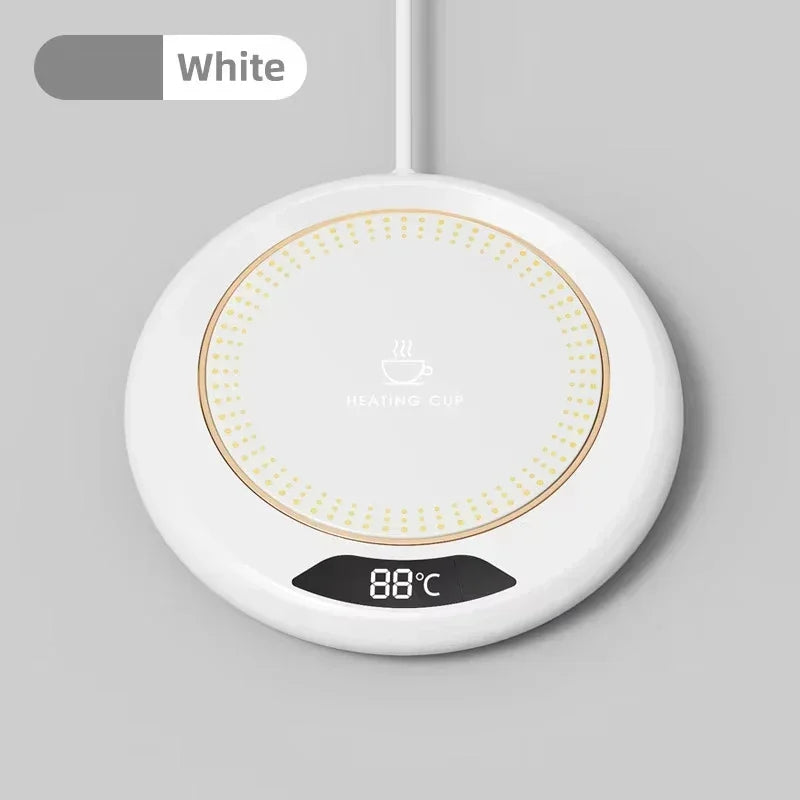 Electric Coffee Mug Warmer – Auto Shut-Off Thermostat Coaster for Office & Travel