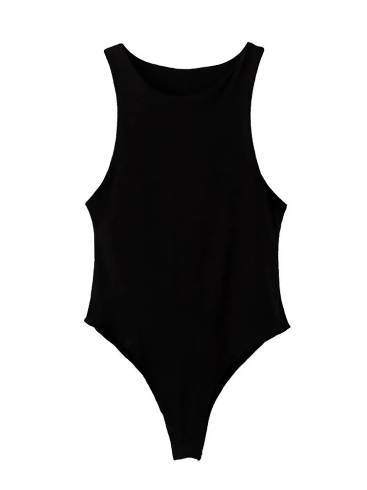 ChicCurve – Women's Summer Solid Color Bodycon Bodysuit